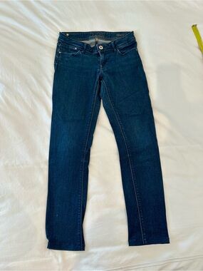 DL1961 Grace High Rise Slim Dark Blue Women's Stretch Jeans